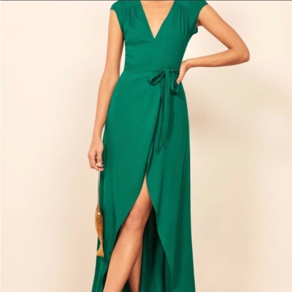 Reformation Chamomile Wrap Dress